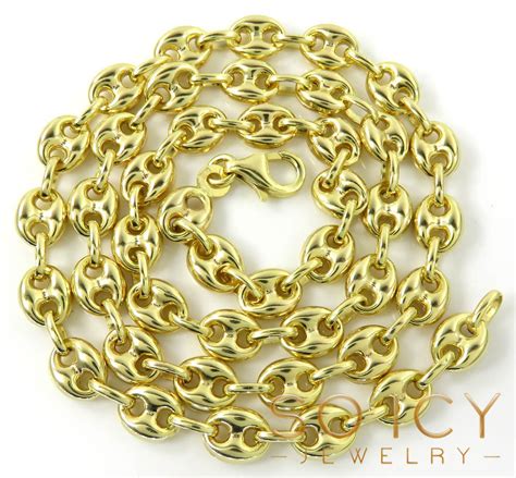 14k gold gucci link chain